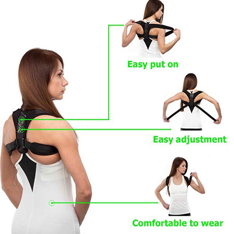 YOSYO Brace Support Belt Adjustable Back Posture Corrector Clavicle Spine Back Shoulder Lumbar Posture Correction YOSYO Brace Support Belt Adjustable Back Posture Corrector Clavicle Spine Back Shoulder Lumbar Posture Correction