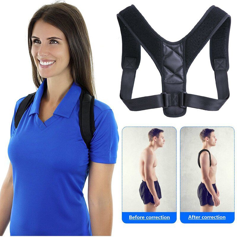 YOSYO Brace Support Belt Adjustable Back Posture Corrector Clavicle Spine Back Shoulder Lumbar Posture Correction YOSYO Brace Support Belt Adjustable Back Posture Corrector Clavicle Spine Back Shoulder Lumbar Posture Correction