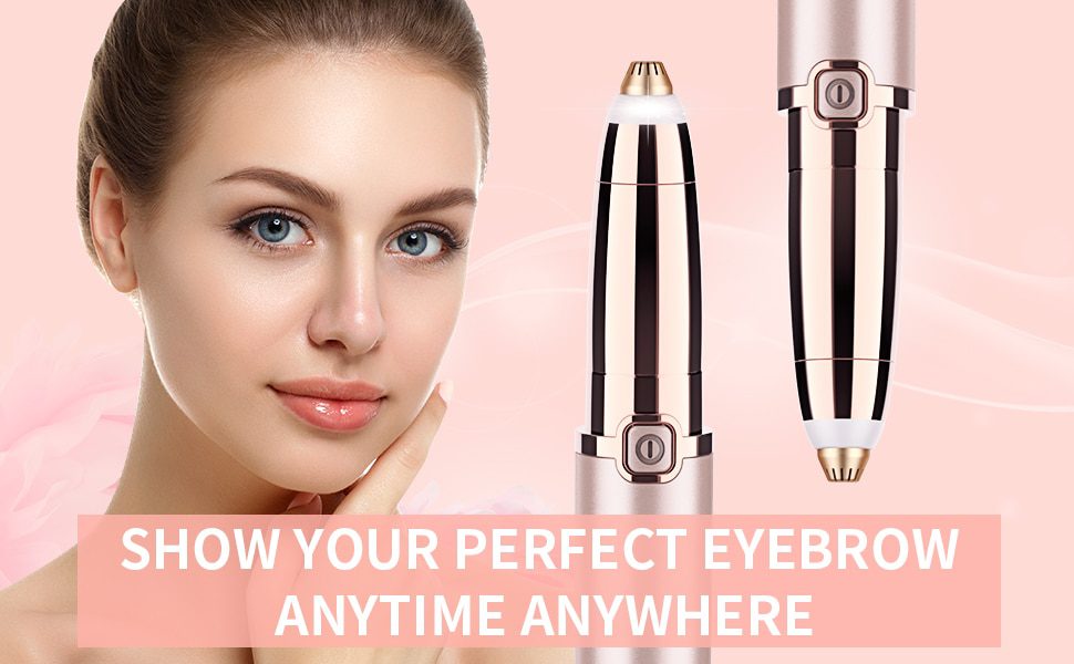 ANLAN Electric Eyebrow Trimmer Makeup Painless Eye Brow Epilator Mini Shaver Razors Portable Facial Hair Remover Women depilator ANLAN Electric Eyebrow Trimmer Makeup Painless Eye Brow Epilator Mini Shaver Razors Portable Facial Hair Remover Women depilator