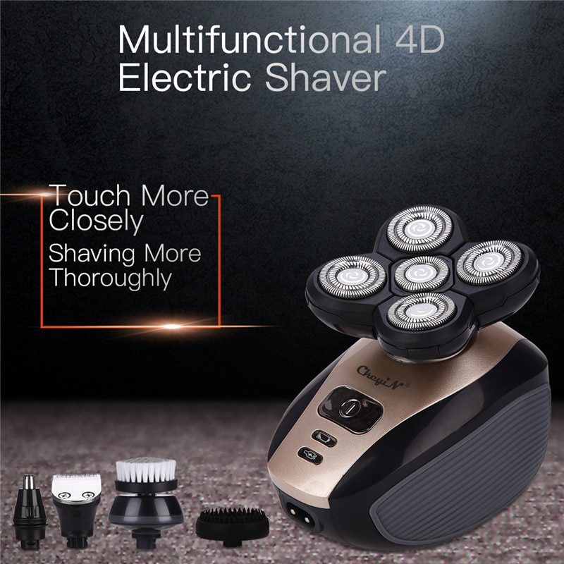 5 in 1 Rechargeable Electric Shaver Five Floating Heads Razors Hair Clipper Nose Ear Hair Trimmer Men Facial Cleaning Brush 5 in 1 Rechargeable Electric Shaver Five Floating Heads Razors Hair Clipper Nose Ear Hair Trimmer Men Facial Cleaning Brush