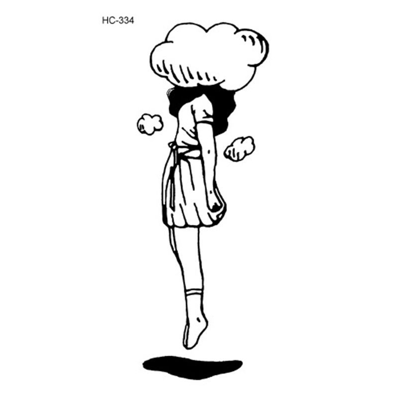 Hot 1PC Popular Ballet Black White Flowers Tattoos Sticker Temporary Drawing Body Art Fake Water Transfer Hot 1PC Popular Ballet Black White Flowers Tattoos Sticker Temporary Drawing Body Art Fake Water Transfer