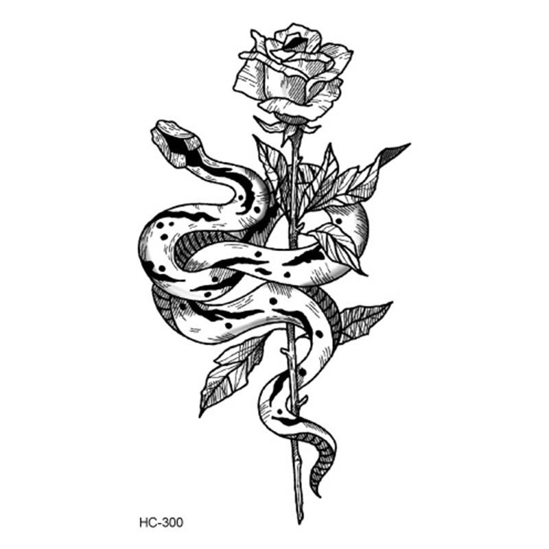 Hot 1PC Popular Ballet Black White Flowers Tattoos Sticker Temporary Drawing Body Art Fake Water Transfer Hot 1PC Popular Ballet Black White Flowers Tattoos Sticker Temporary Drawing Body Art Fake Water Transfer