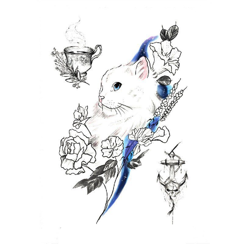 1 PC Fashion Women Girl Temporary Tattoo Sticker Black Roses Design Full Flower Arm Body Art Big Large Fake Tattoo Sticker 1 PC Fashion Women Girl Temporary Tattoo Sticker Black Roses Design Full Flower Arm Body Art Big Large Fake Tattoo Sticker