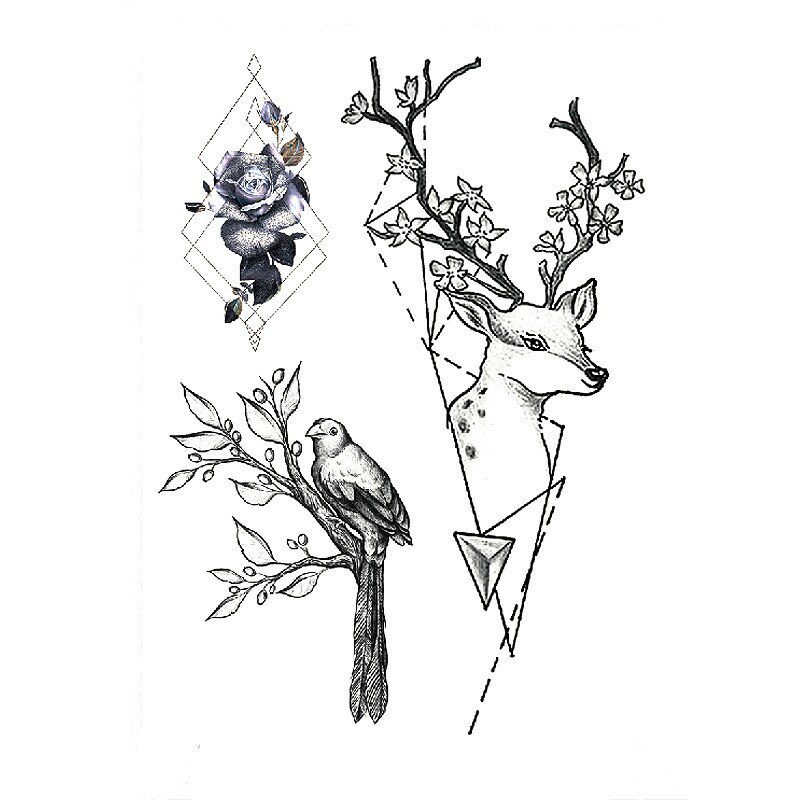 1 PC Fashion Women Girl Temporary Tattoo Sticker Black Roses Design Full Flower Arm Body Art Big Large Fake Tattoo Sticker 1 PC Fashion Women Girl Temporary Tattoo Sticker Black Roses Design Full Flower Arm Body Art Big Large Fake Tattoo Sticker