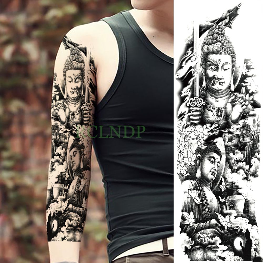 Waterproof Temporary Tattoo Sticker eye clock bird Pagoda full arm large size fake tatto flash tatoo sleeve tato for men women Waterproof Temporary Tattoo Sticker eye clock bird Pagoda full arm large size fake tatto flash tatoo sleeve tato for men women