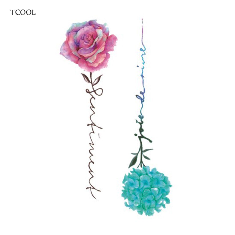 HXMAN Flower Temporary Tattoos for Women Hand Tattoo Sticker Fashion Body Art Waterproof Arm Fake Tatoo Paper 9.8X6cm P-013 HXMAN Flower Temporary Tattoos for Women Hand Tattoo Sticker Fashion Body Art Waterproof Arm Fake Tatoo Paper 9.8X6cm P-013