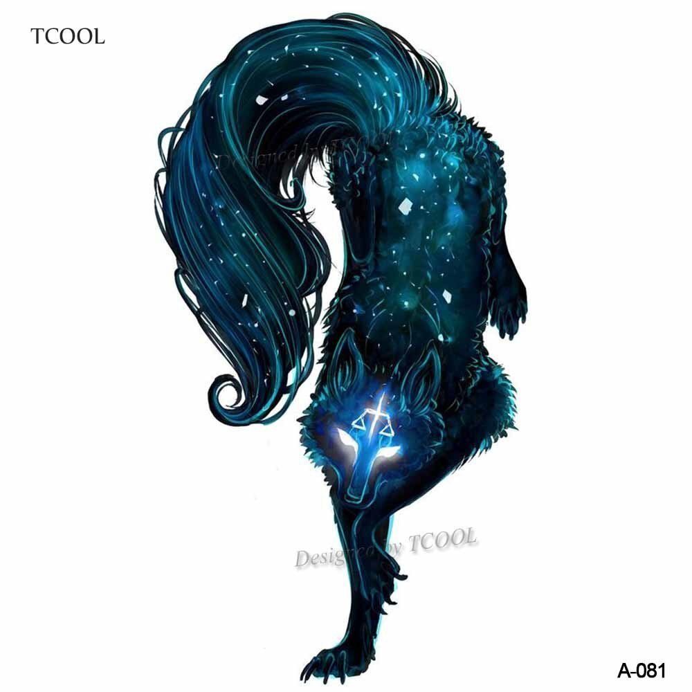 HXMAN Wolf Temporary Tattoo Stickers Waterproof Women Fake Hand Animal Tattoos Adult Men Body Art 9.8X6cm A-085 HXMAN Wolf Temporary Tattoo Stickers Waterproof Women Fake Hand Animal Tattoos Adult Men Body Art 9.8X6cm A-085