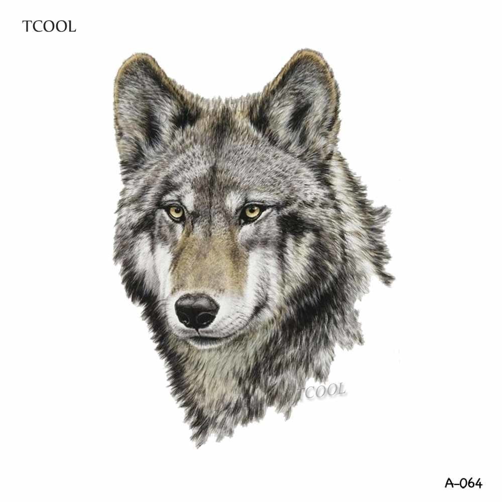 HXMAN Wolf Temporary Tattoo Stickers Waterproof Women Fake Hand Animal Tattoos Adult Men Body Art 9.8X6cm A-085 HXMAN Wolf Temporary Tattoo Stickers Waterproof Women Fake Hand Animal Tattoos Adult Men Body Art 9.8X6cm A-085