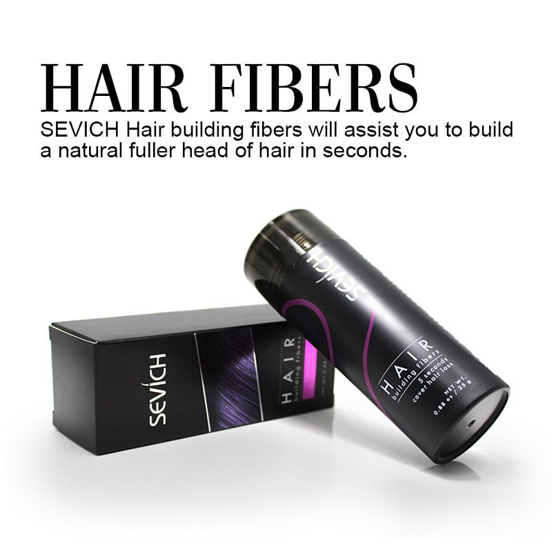 Hair Building Fibers Keratin Thicker Anti Hair Loss Products Concealer Refill Thickening Fiber Hair Powders Growth sevich 25g