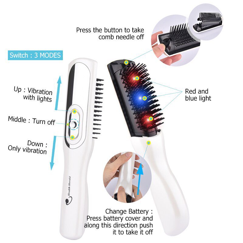 Infrared Massage Comb Hair Comb Massage Equipment Comb Hair Growth Care Treatment Hair Brush Grow Laser Hair Loss Therapy Infrared Massage Comb Hair Comb Massage Equipment Comb Hair Growth Care Treatment Hair Brush Grow Laser Hair Loss Therapy