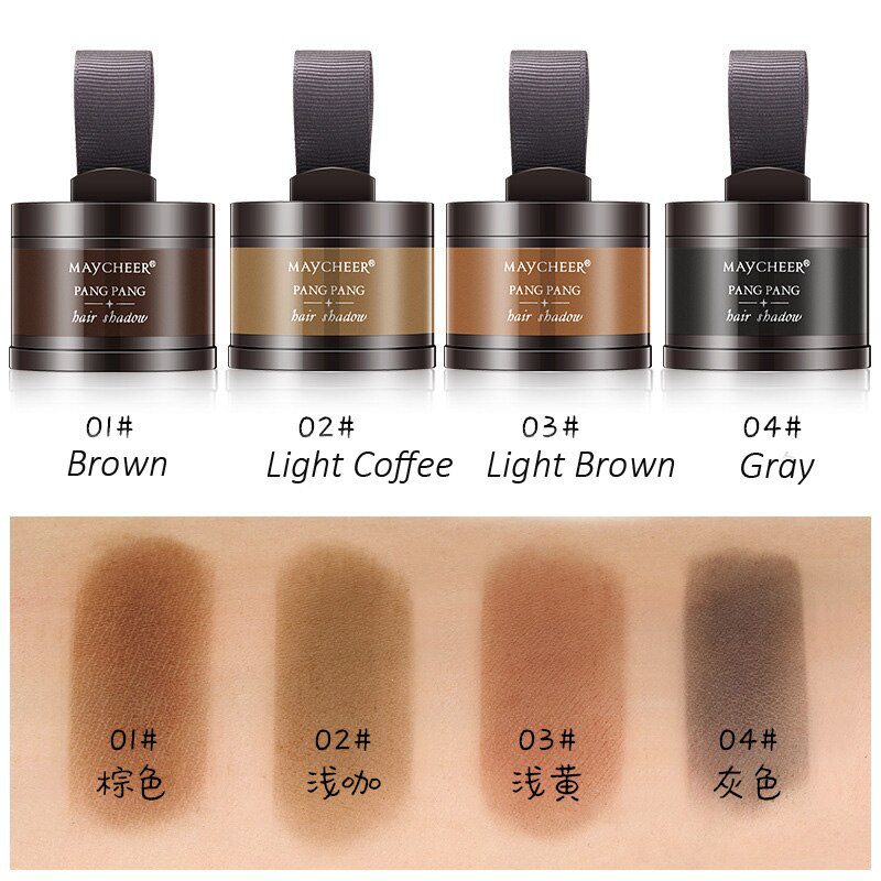 MAYCHEER Hair Fluffy Powder Instantly Black Root Cover Up Natural Instant Hair Line Shadow Powder full Hair Concealer Coverage