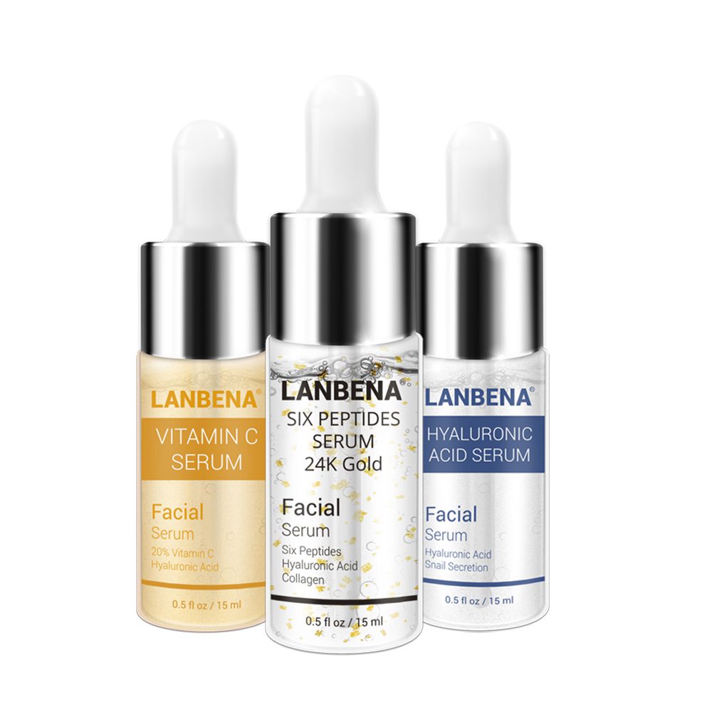 LANBENA Vitamin C +Six Peptides Serum 24K Gold+Hyaluronic Acid Serum Anti Aging Wrinkle Moisturizing Whitening Skin Care @ LANBENA Vitamin C +Six Peptides Serum 24K Gold+Hyaluronic Acid Serum Anti Aging Wrinkle Moisturizing Whitening Skin Care @