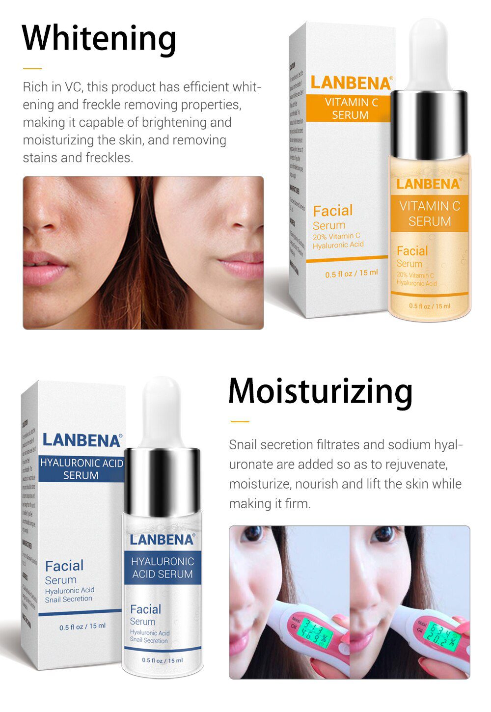 LANBENA Blueberry+hyaluronic Acid+vitamin C+24k Gold Six Peptides Serum Whitening Anti-aging Moisturizing Skin Care set (4pcs) LANBENA Blueberry+hyaluronic Acid+vitamin C+24k Gold Six Peptides Serum Whitening Anti-aging Moisturizing Skin Care set (4pcs)