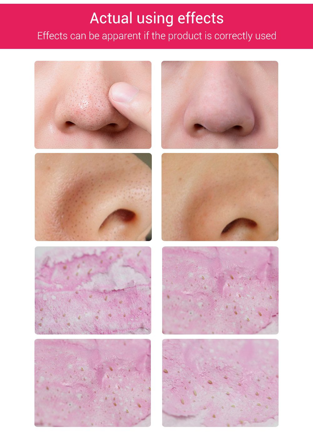 LANBENA Face Mask Strawberry Blackhead Remover Nose Mask Mud Pore Strip Black Mask Peel off Mask Acne Treatment Nose Skin Care LANBENA Face Mask Strawberry Blackhead Remover Nose Mask Mud Pore Strip Black Mask Peel off Mask Acne Treatment Nose Skin Care