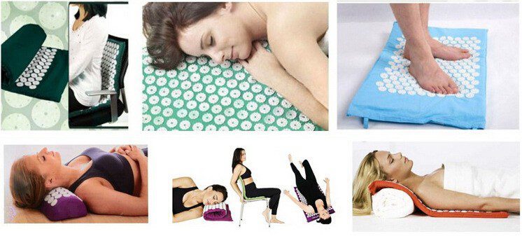 Massager Cushion Acupuncture Sets Relieve Stress Back Pain Acupressure Mat/Pillow Massage Mat Rose Spike Massage and Relaxation Massager Cushion Acupuncture Sets Relieve Stress Back Pain Acupressure Mat/Pillow Massage Mat Rose Spike Massage and Relaxation