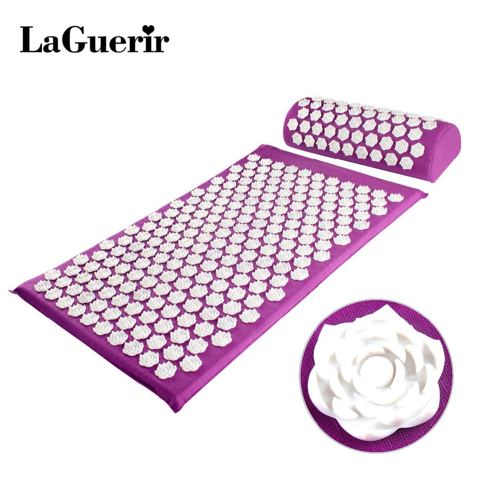 Massager Cushion Acupuncture Sets Relieve Stress Back Pain Acupressure Mat/Pillow Massage Mat Rose Spike Massage and Relaxation Massager Cushion Acupuncture Sets Relieve Stress Back Pain Acupressure Mat/Pillow Massage Mat Rose Spike Massage and Relaxation