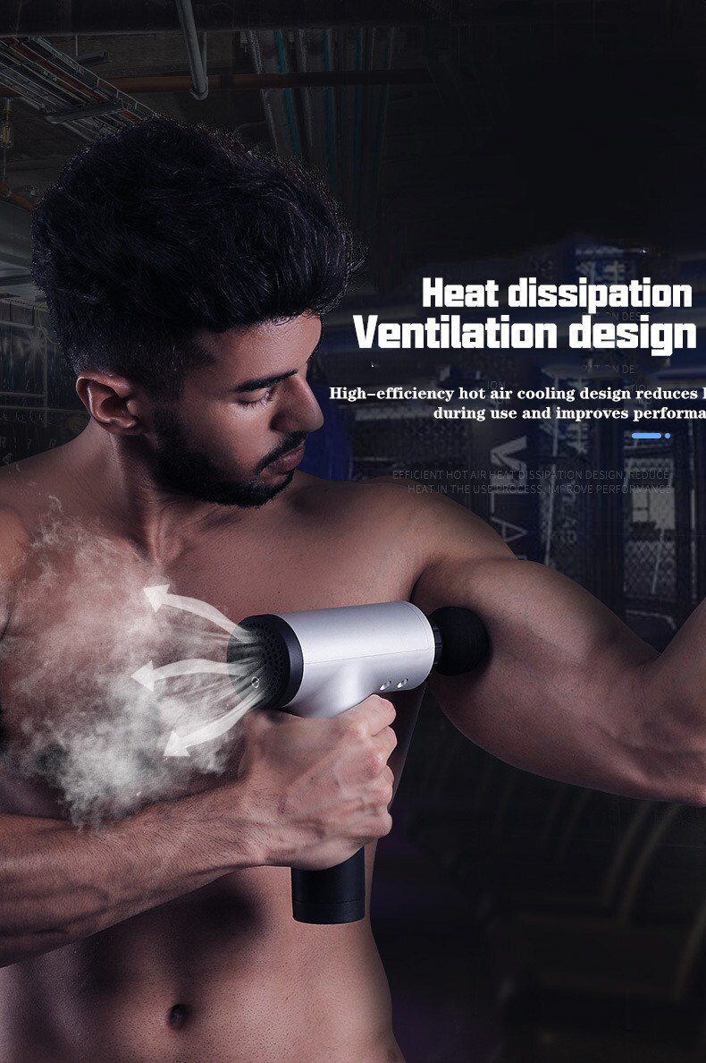 Massage Gun Muscle Relaxation Massager Vibration Gun Vibration Massage Fitness Equipment Noise Reduction Design Brushless Motor Massage Gun Muscle Relaxation Massager Vibration Gun Vibration Massage Fitness Equipment Noise Reduction Design Brushless Motor