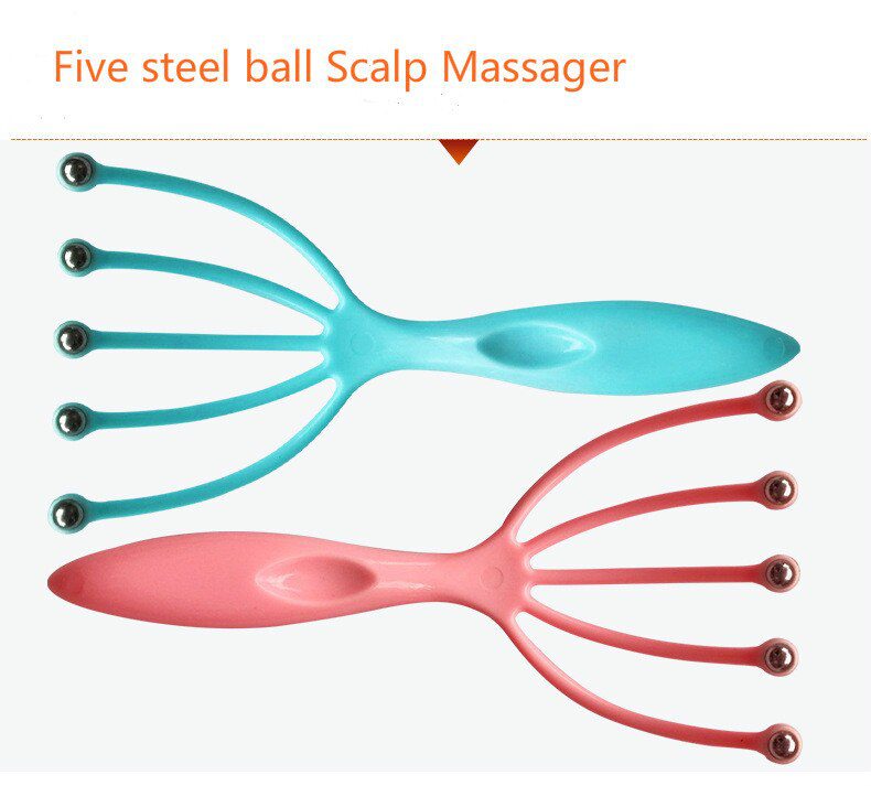 Hot seller Scalp massager Steel Ball head Massage Relaxation Five Finger  Massager for head