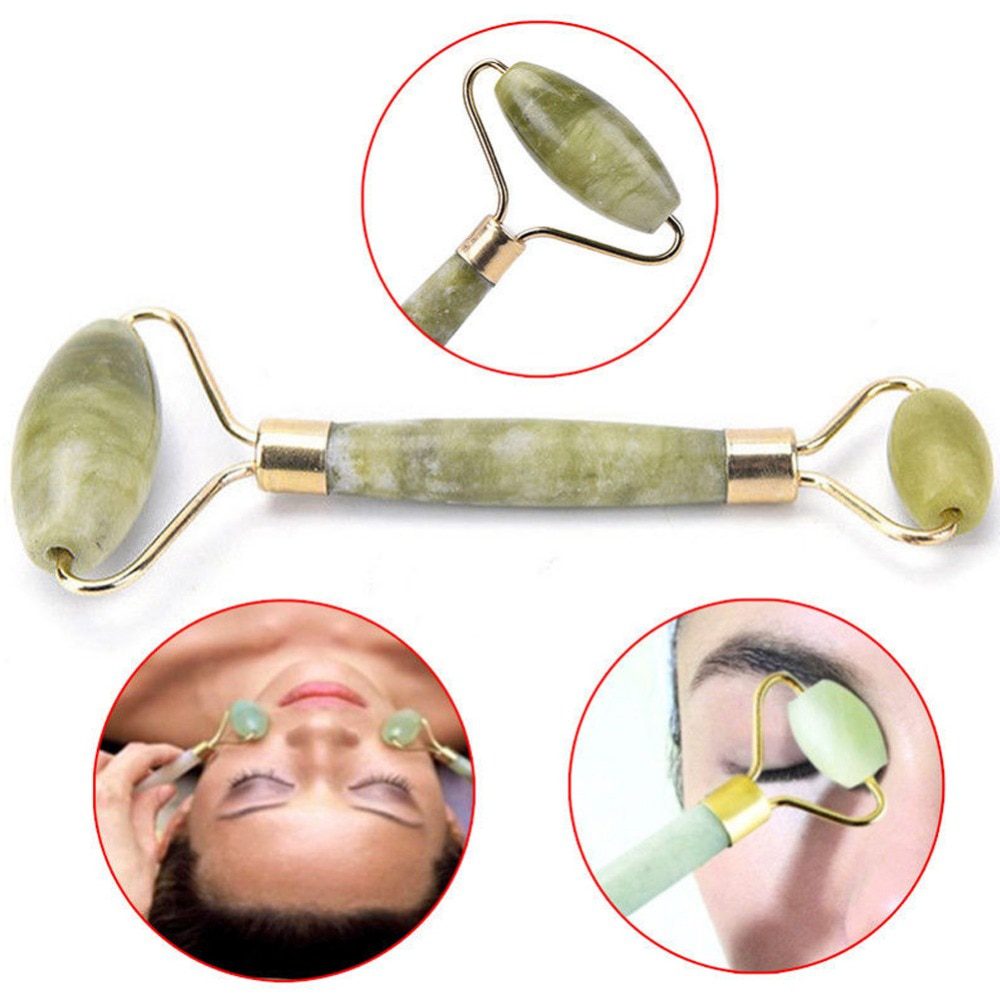 2pcs Facial Massage Jade Roller Face Neck Natural Stone Health Care Body Jade Gua Sha Board Beauty Tool Set #281270 2pcs Facial Massage Jade Roller Face Neck Natural Stone Health Care Body Jade Gua Sha Board Beauty Tool Set #281270