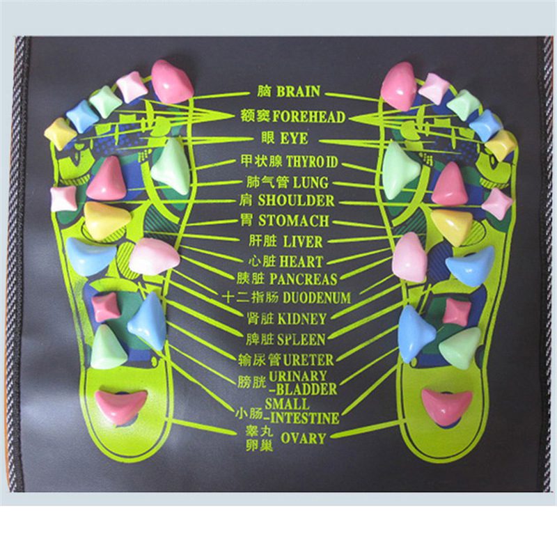 1Pc Acupuncture Cobblestone Foot Reflexology Massage Pad Walk Stone Square Foot Massager Cushion for Relax Body Pain Health Care 1Pc Acupuncture Cobblestone Foot Reflexology Massage Pad Walk Stone Square Foot Massager Cushion for Relax Body Pain Health Care