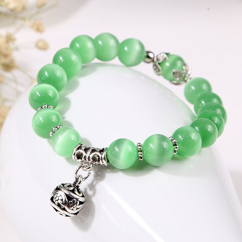 Weight Loss Magnet White Cat Eye Beads Bracelet with Lucky Pendant Therapy Bracelet Anklet Weight Loss Product Health Care Weight Loss Magnet White Cat Eye Beads Bracelet with Lucky Pendant Therapy Bracelet Anklet Weight Loss Product Health Care