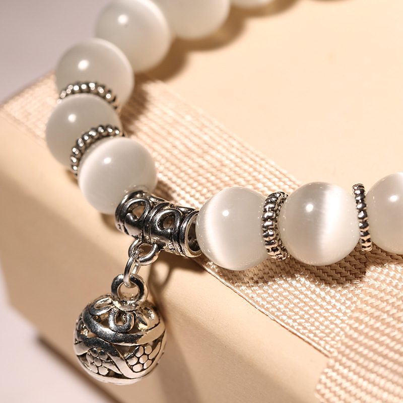 Weight Loss Magnet White Cat Eye Beads Bracelet with Lucky Pendant Therapy Bracelet Anklet Weight Loss Product Health Care Weight Loss Magnet White Cat Eye Beads Bracelet with Lucky Pendant Therapy Bracelet Anklet Weight Loss Product Health Care