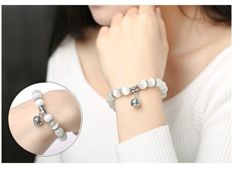 Weight Loss Magnet White Cat Eye Beads Bracelet with Lucky Pendant Therapy Bracelet Anklet Weight Loss Product Health Care Weight Loss Magnet White Cat Eye Beads Bracelet with Lucky Pendant Therapy Bracelet Anklet Weight Loss Product Health Care