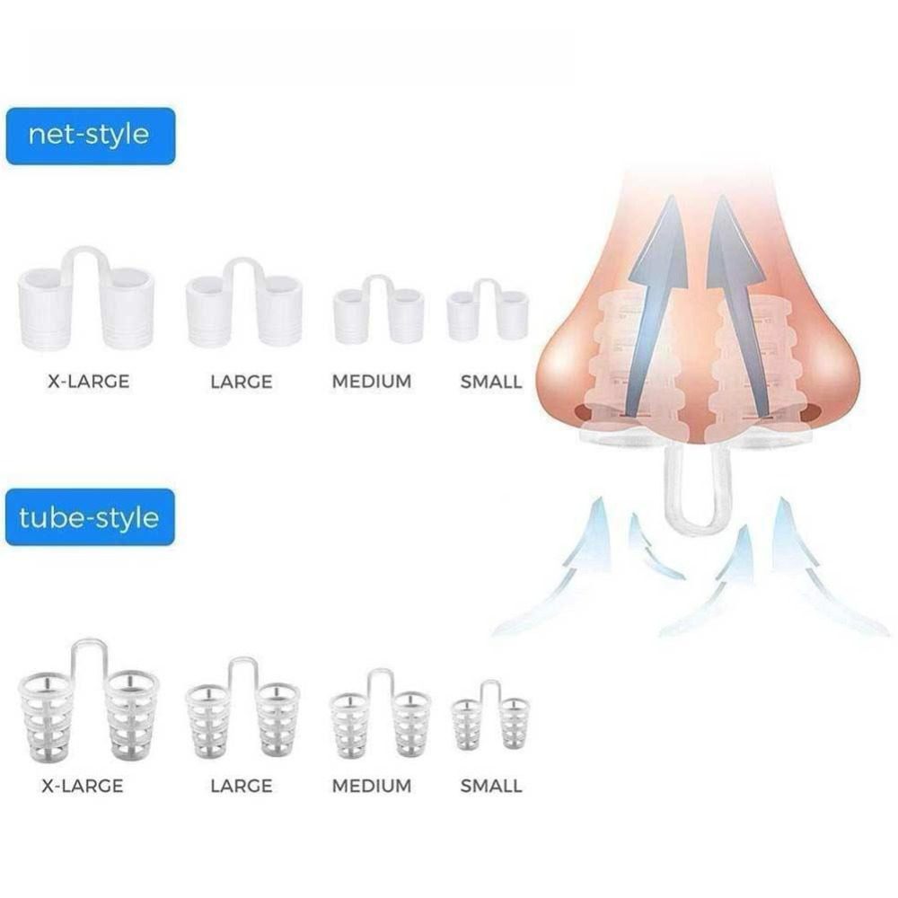 8Pcs/Box Anti Snore Apnea Nose Clip Anti-Snoring Breathe Aid Stop Snore Device Sleeping Aid Equipment Stop Snoring