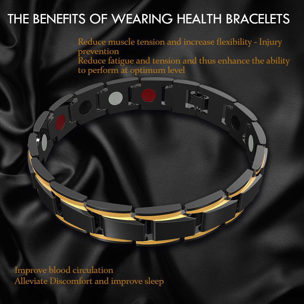 Men's Bracelets Abrray Magnetic Hematite Copper Bracelet with Hook Buckle Clasp Therapy Bangles Man Health Care Jewelry Men's Bracelets Abrray Magnetic Hematite Copper Bracelet with Hook Buckle Clasp Therapy Bangles Man Health Care Jewelry