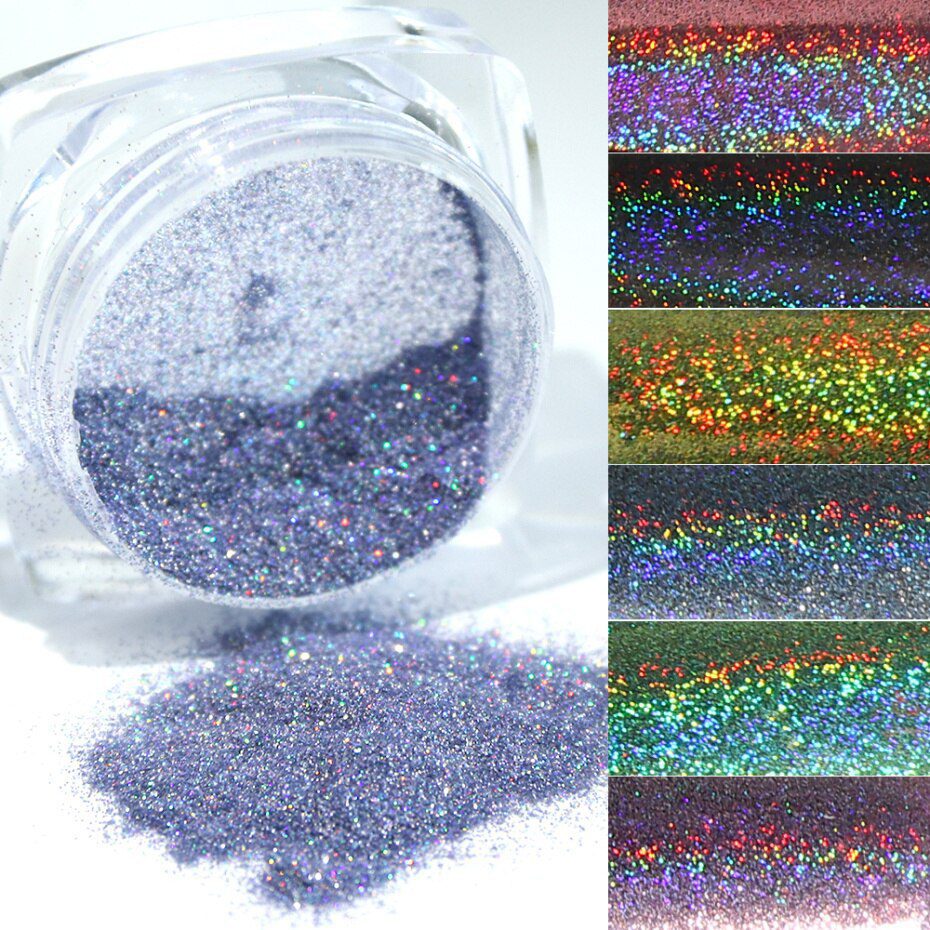 1Box Glitter for Nails Holographic Dip Powder Mirror Polishing Chrome Pigments Nail Art Decorations Laser Dazzling Dust LA1028-1 1Box Glitter for Nails Holographic Dip Powder Mirror Polishing Chrome Pigments Nail Art Decorations Laser Dazzling Dust LA1028-1