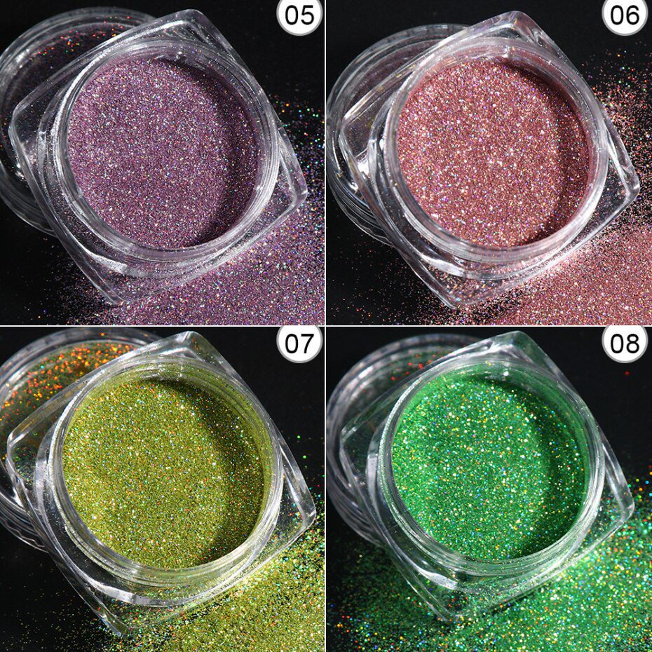 1Box Glitter for Nails Holographic Dip Powder Mirror Polishing Chrome Pigments Nail Art Decorations Laser Dazzling Dust LA1028-1 1Box Glitter for Nails Holographic Dip Powder Mirror Polishing Chrome Pigments Nail Art Decorations Laser Dazzling Dust LA1028-1