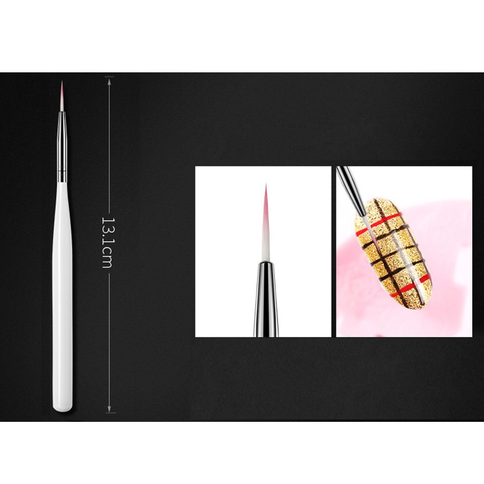ROHWXY Nail Brush For Manicure Gel Brush For Nail Art 15Pcs/Set Ombre Brush For Gradient For Gel Nail Polish Painting Drawing ROHWXY Nail Brush For Manicure Gel Brush For Nail Art 15Pcs/Set Ombre Brush For Gradient For Gel Nail Polish Painting Drawing