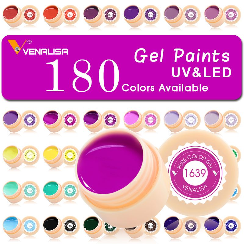 Venalisa color Gel Paint uv Nail Gel Soak Off Nail Art led nail lacquer 60 colors glitter rainbow Painting Gel nail polish Venalisa color Gel Paint uv Nail Gel Soak Off Nail Art led nail lacquer 60 colors glitter rainbow Painting Gel nail polish