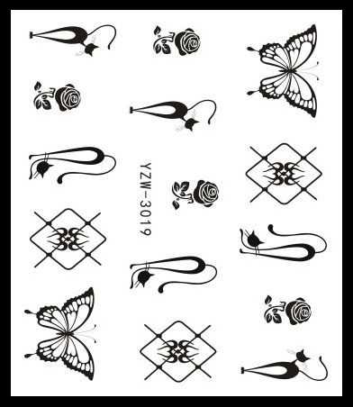 3D Embossed Nail Sticker Flower Adhesive DIY Manicure Slider Nail Art Tips Decorations Decals