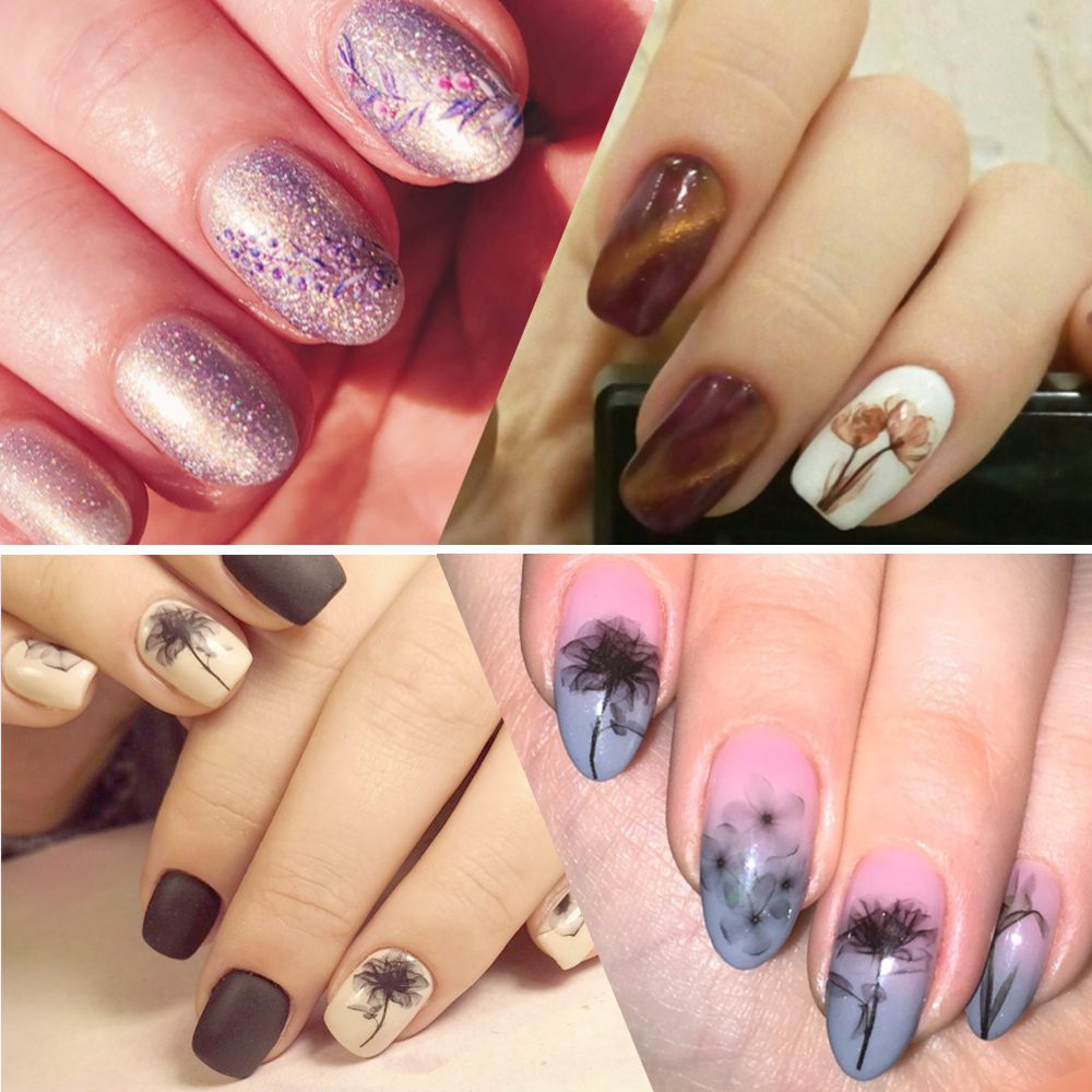 24pcs Watercolor Floral Flower Sticker Nail Decal Set Flamingo Letter Design Gel Manicure Decor Water Slider Foil CHSTZ683-706-1 24pcs Watercolor Floral Flower Sticker Nail Decal Set Flamingo Letter Design Gel Manicure Decor Water Slider Foil CHSTZ683-706-1