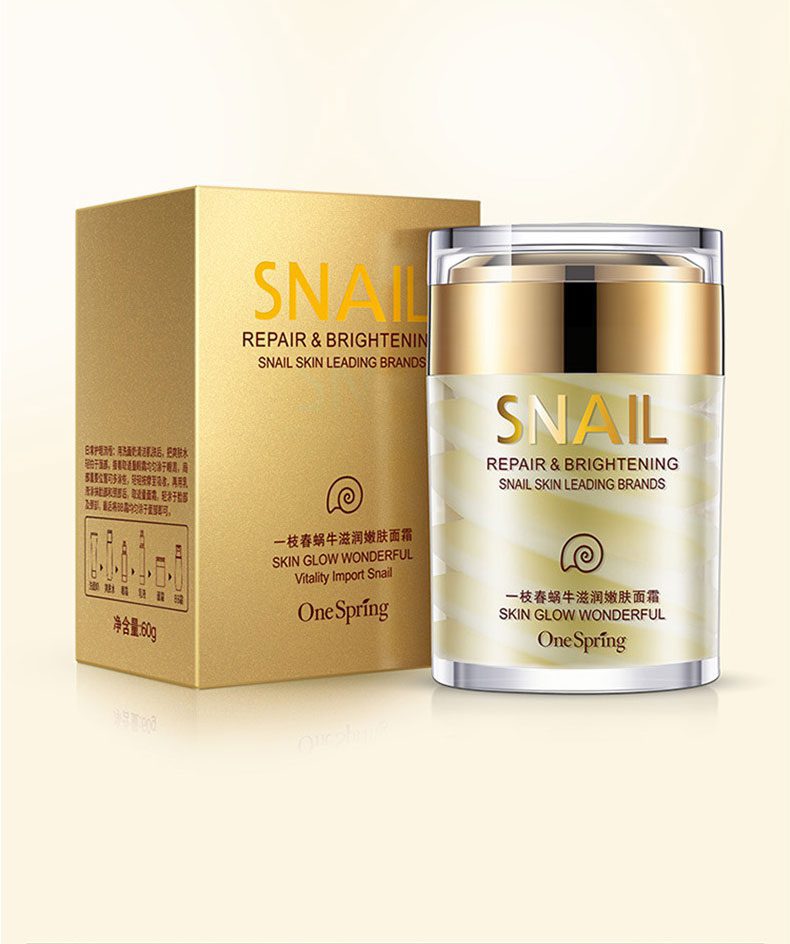 OneSpring Snail Cream Anti Wrinkle and Nourishing Acne Treatment Faical Skin Care Moisturizer Repair Face Cream OneSpring Snail Cream Anti Wrinkle and Nourishing Acne Treatment Faical Skin Care Moisturizer Repair Face Cream