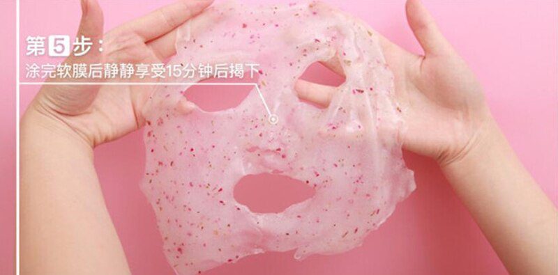 DIY SPA Collagen Rose Hyaluronic Acid Soft Mask Powder Face Mask Anti Aging Anti Wrinkle Peel Off Rubber Facial Mask