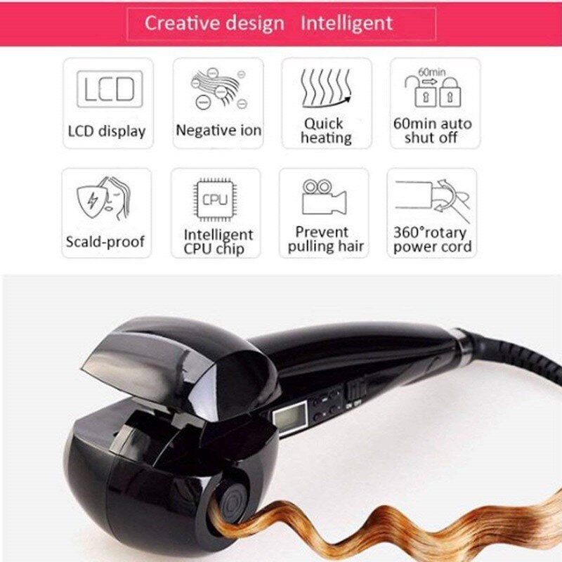 LCD Professional automatic Hair Curler Styling Tools Female curlers curling Wand Ceramic Heating Care Wave curl iron Anti-perm LCD Professional automatic Hair Curler Styling Tools Female curlers curling Wand Ceramic Heating Care Wave curl iron Anti-perm