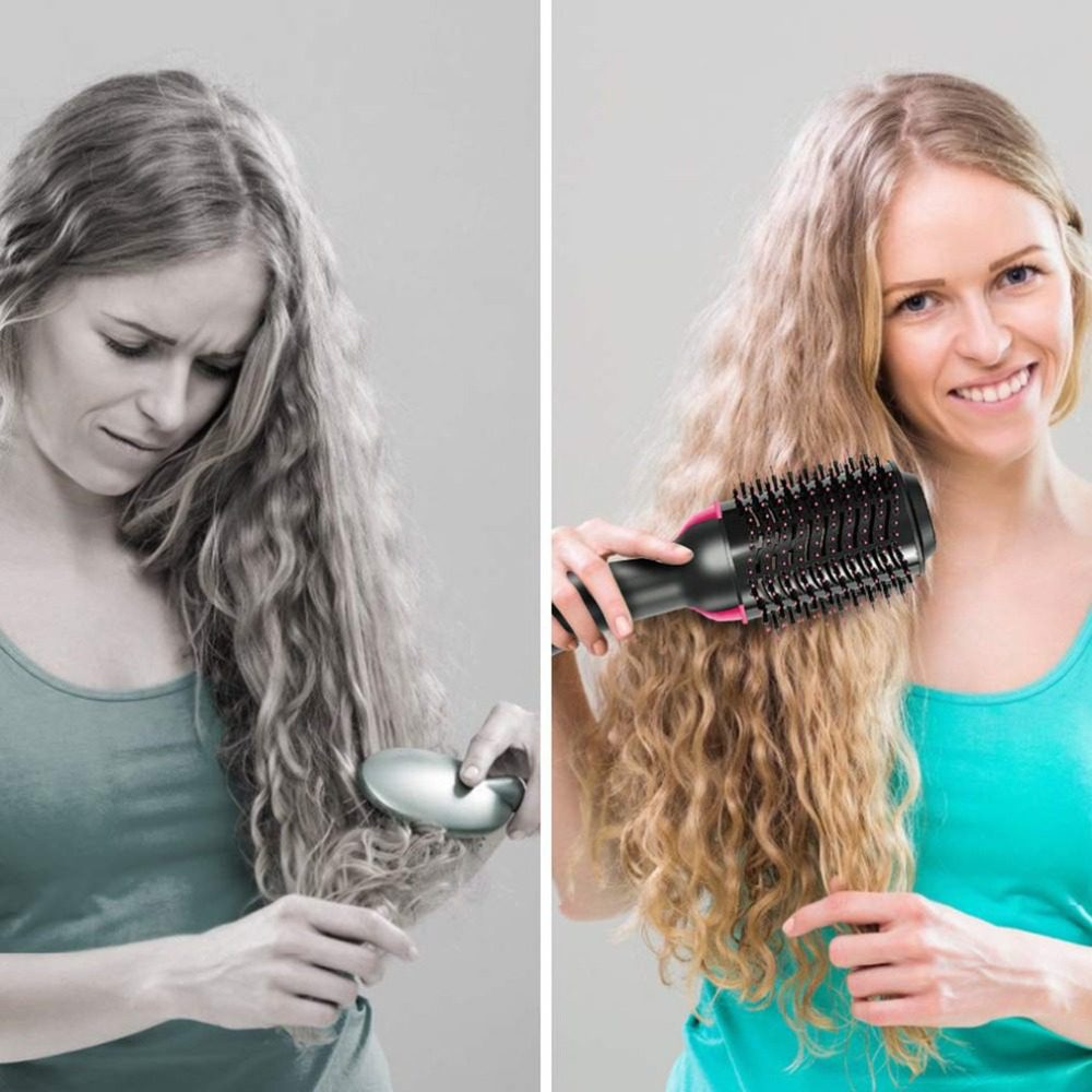 Electric Professional Hair Dryer Comb Infrared Negative Ion Hot Air Comb Straight Curling Hair Comb Hairdryer Electric Professional Hair Dryer Comb Infrared Negative Ion Hot Air Comb Straight Curling Hair Comb Hairdryer
