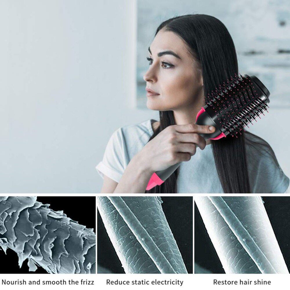 Electric Professional Hair Dryer Comb Infrared Negative Ion Hot Air Comb Straight Curling Hair Comb Hairdryer Electric Professional Hair Dryer Comb Infrared Negative Ion Hot Air Comb Straight Curling Hair Comb Hairdryer