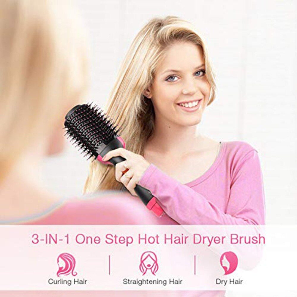 Electric Professional Hair Dryer Comb Infrared Negative Ion Hot Air Comb Straight Curling Hair Comb Hairdryer Electric Professional Hair Dryer Comb Infrared Negative Ion Hot Air Comb Straight Curling Hair Comb Hairdryer