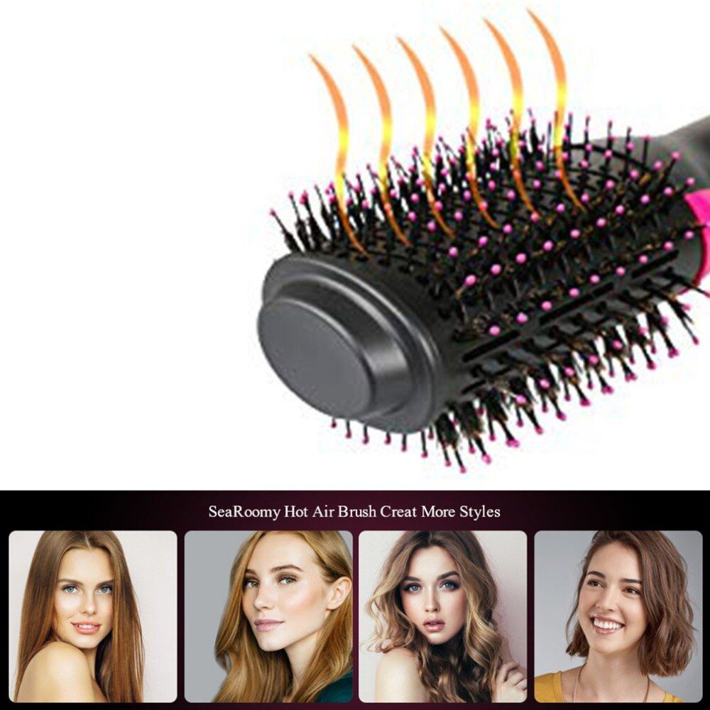 Electric Professional Hair Dryer Comb Infrared Negative Ion Hot Air Comb Straight Curling Hair Comb Hairdryer Electric Professional Hair Dryer Comb Infrared Negative Ion Hot Air Comb Straight Curling Hair Comb Hairdryer