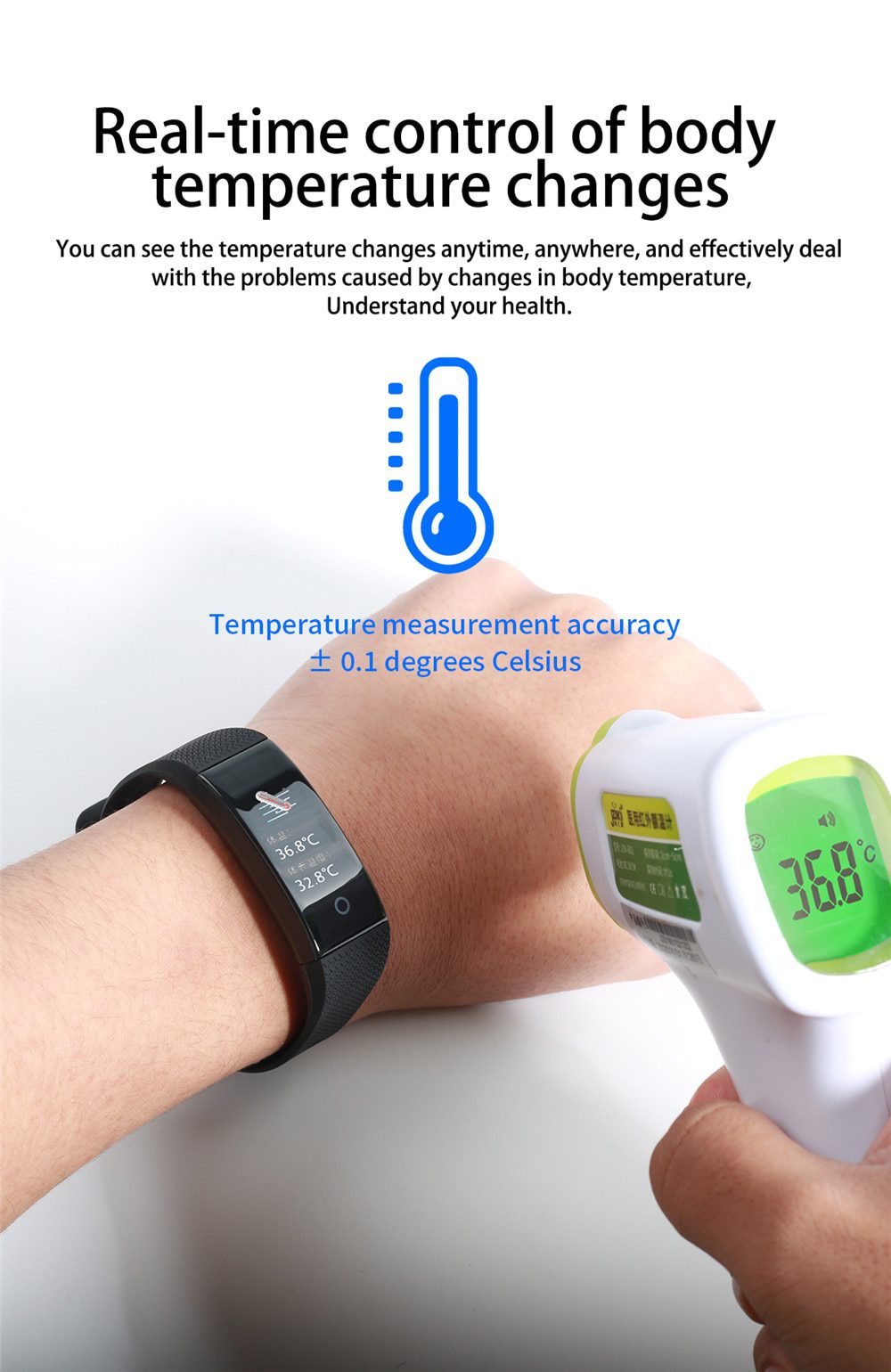 Smart Watch Body Temperature Smartwatch Ip68 Waterproof Heart Rate Fitness Tracker Smart Watches Men Women For Android IOS 2020 Smart Watch Body Temperature Smartwatch Ip68 Waterproof Heart Rate Fitness Tracker Smart Watches Men Women For Android IOS 2020