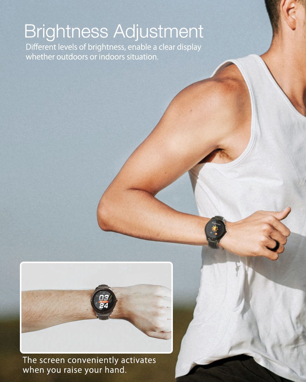 [ bluetooth 5.0 ] BlitzWolf BW-HL2 Smart Watch 1.3' Full Round Touch Screen Heart Rate Blood Pressure O2 Monitor IP67 Smartwatch