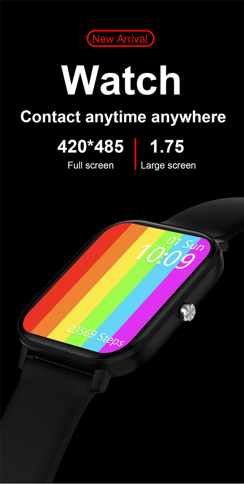 1.75 Inch IPS Screen Smart Watch Men Women ECG Heart Rate Blood Pressure Monitor Smartwatch Waterproof Watch For Android Iphone 1.75 Inch IPS Screen Smart Watch Men Women ECG Heart Rate Blood Pressure Monitor Smartwatch Waterproof Watch For Android Iphone