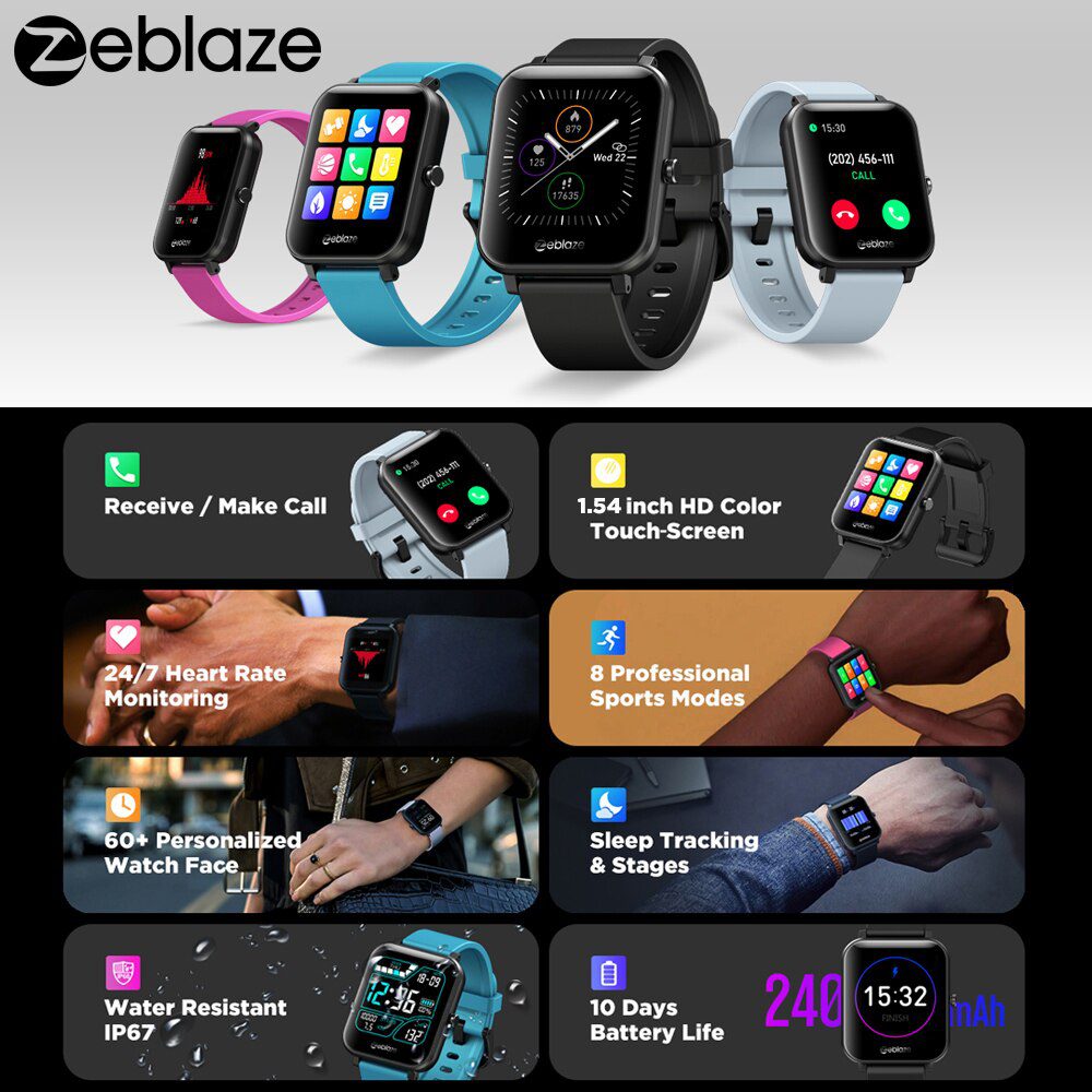 Zeblaze GTS Smart Watch for Phone-Calls Smartwatch Fitness Sleep Heart Rate Blood Pressure Monitor IP67 Waterproof Smart Watches Zeblaze GTS Smart Watch for Phone-Calls Smartwatch Fitness Sleep Heart Rate Blood Pressure Monitor IP67 Waterproof Smart Watches