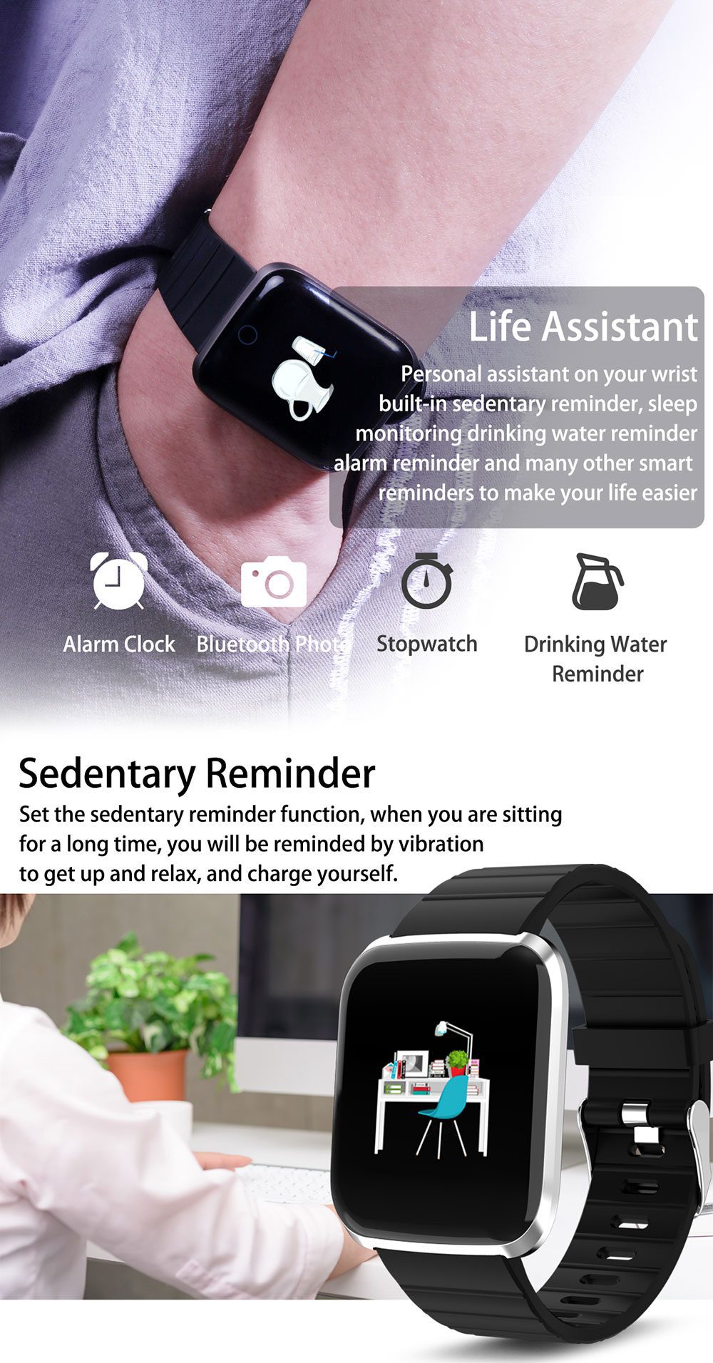 Smart Watch Men Women Touch Screen Blood Pressure Heart Rate Smartwatch Women Waterproof Watch Sport For Android IOS Xiaomi 2019