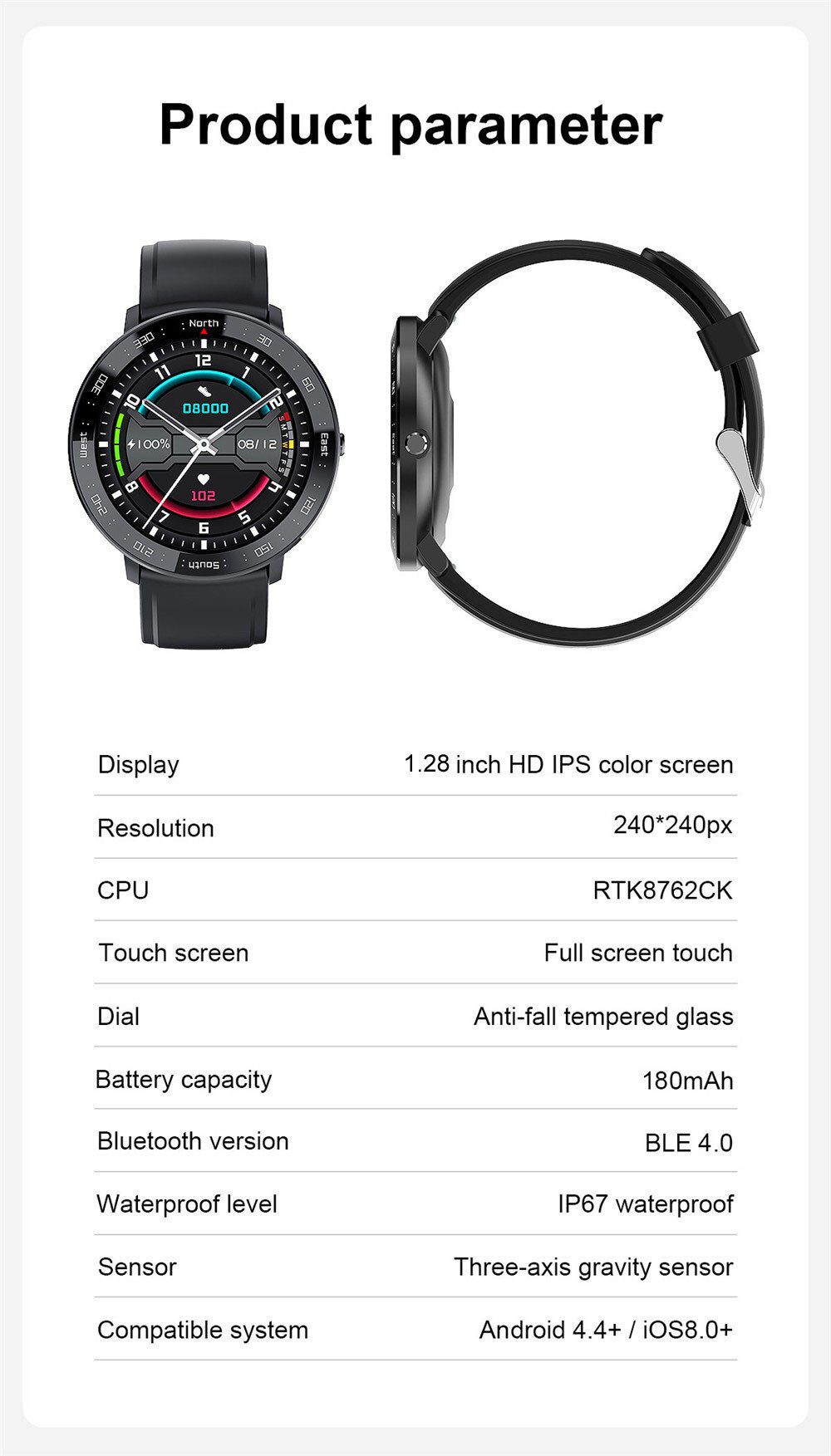 Full Touch Smart Watch Men Fitness Tracker Blood Pressure Smartwatch Women Bluetooth Electronics Smart Clock For Android IOS Full Touch Smart Watch Men Fitness Tracker Blood Pressure Smartwatch Women Bluetooth Electronics Smart Clock For Android IOS