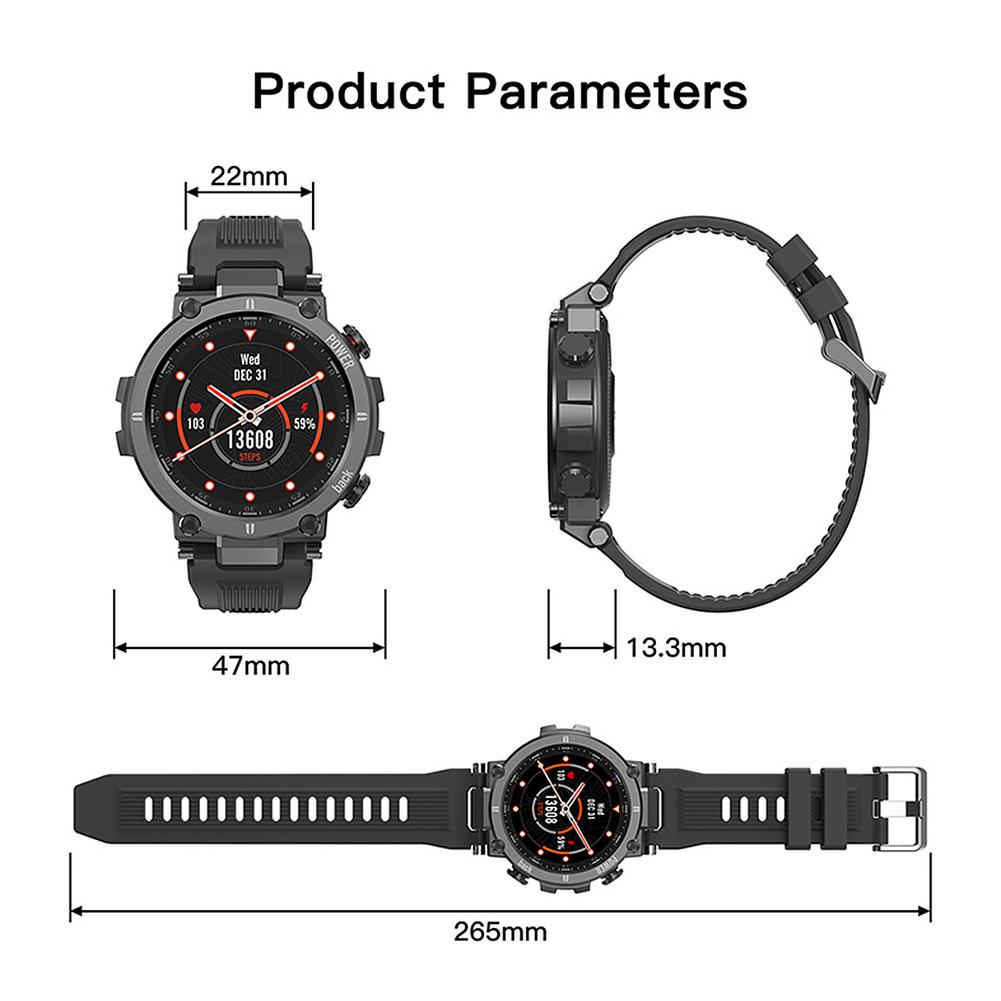Smart Watch Men Women Heart Rate Monitor IP68waterproof Fitness Tracker Smart Clock Multi UI Dials Smartwatch For KOSPET Raptor