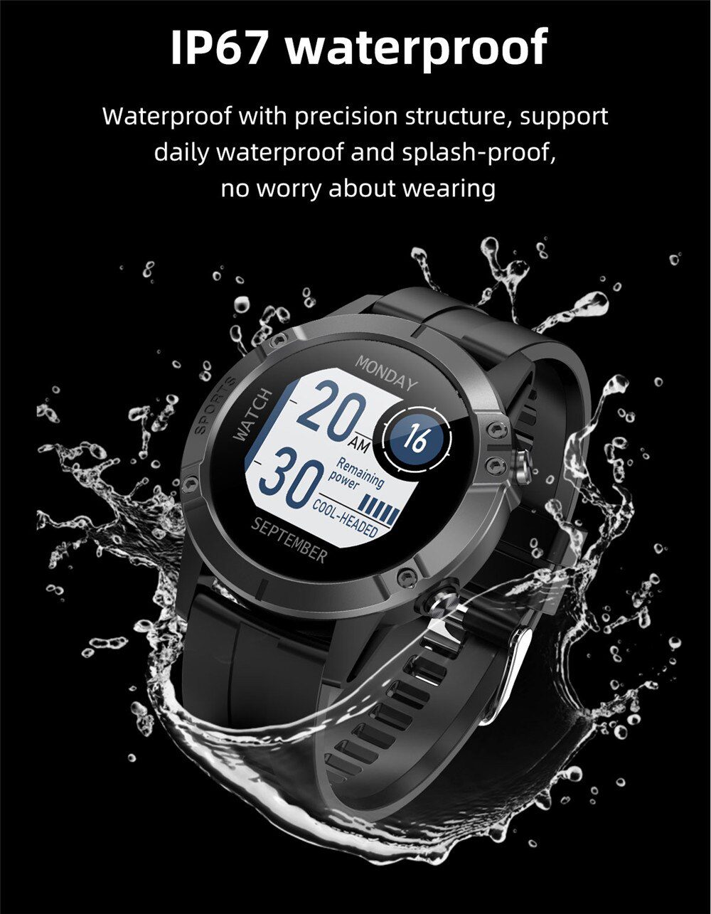 2020 Smart Watch For Men Women Pedometer Smartwatch Blood Pressure Full Touch Electronic Fitness Tracker Watch Ip67 Waterproof